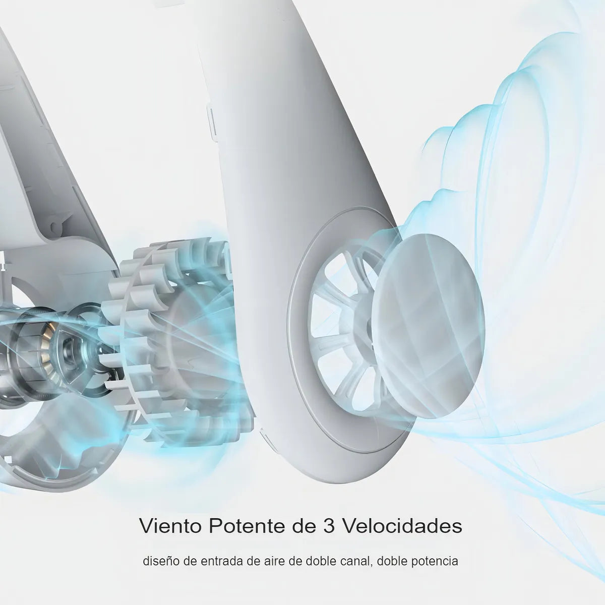 Mini Ventilador Portátil para Cuello, Inalámbrico